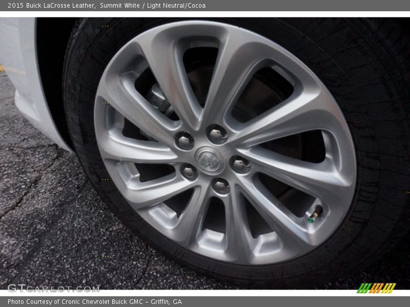 Summit White / Light Neutral/Cocoa 2015 Buick LaCrosse Leather