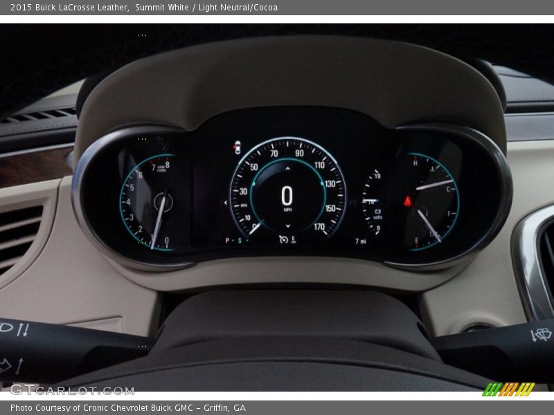 Summit White / Light Neutral/Cocoa 2015 Buick LaCrosse Leather