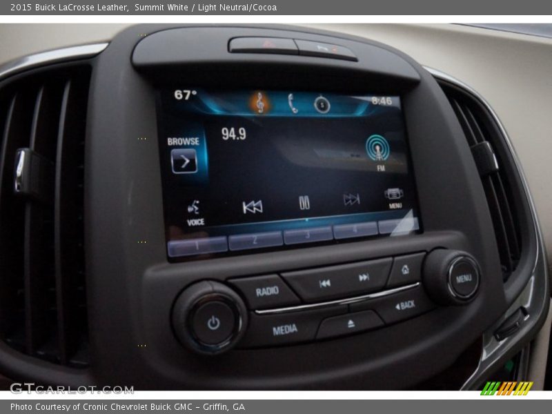 Summit White / Light Neutral/Cocoa 2015 Buick LaCrosse Leather