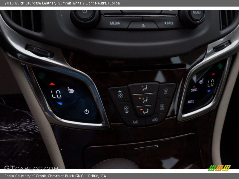 Summit White / Light Neutral/Cocoa 2015 Buick LaCrosse Leather