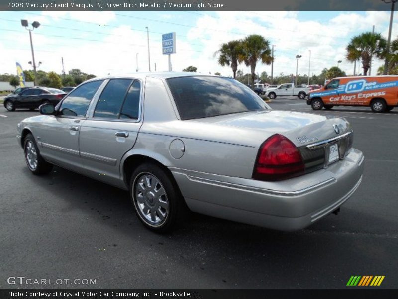 Silver Birch Metallic / Medium Light Stone 2008 Mercury Grand Marquis LS
