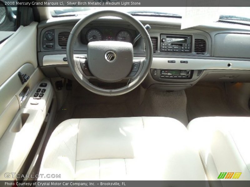 Silver Birch Metallic / Medium Light Stone 2008 Mercury Grand Marquis LS