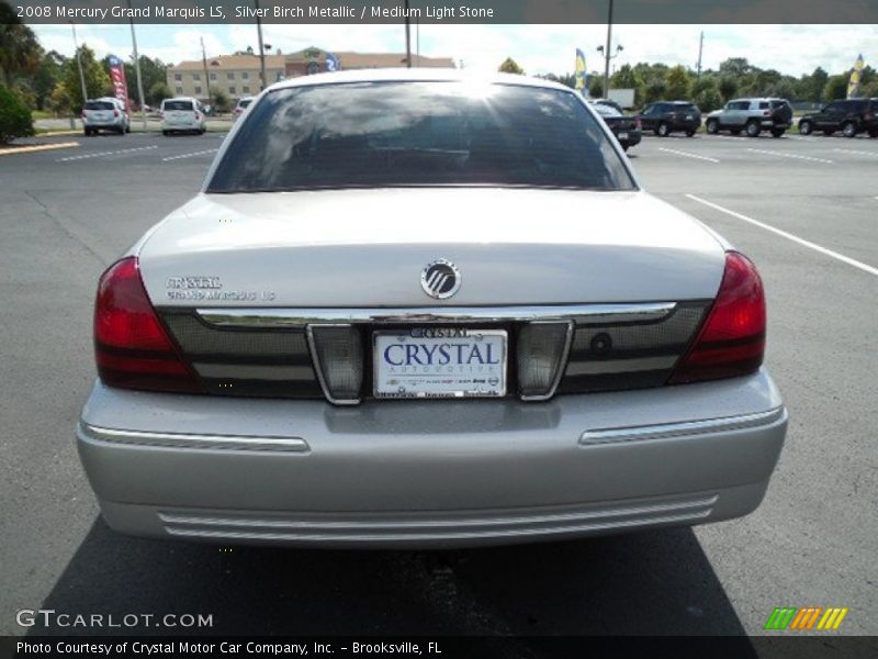 Silver Birch Metallic / Medium Light Stone 2008 Mercury Grand Marquis LS