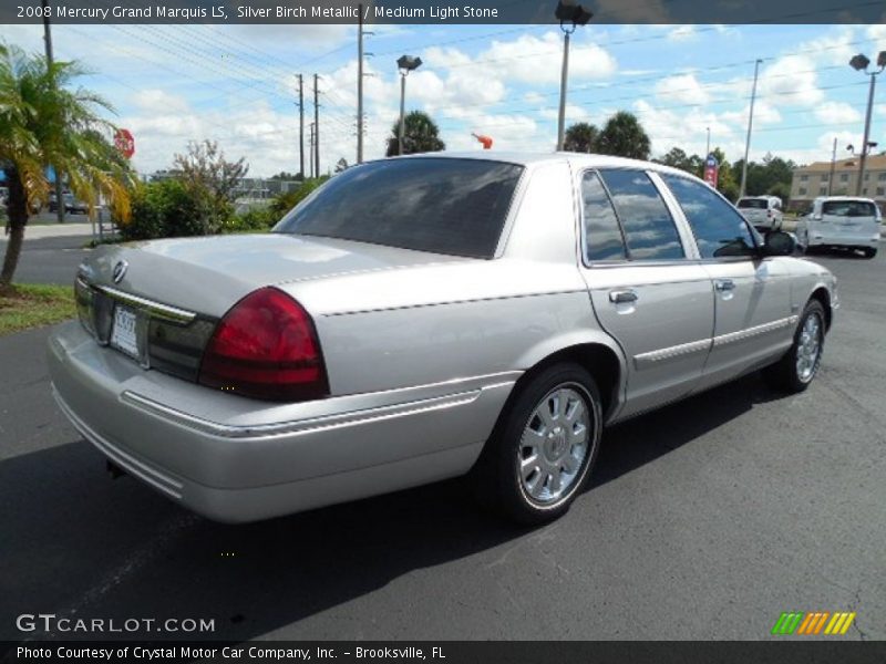 Silver Birch Metallic / Medium Light Stone 2008 Mercury Grand Marquis LS