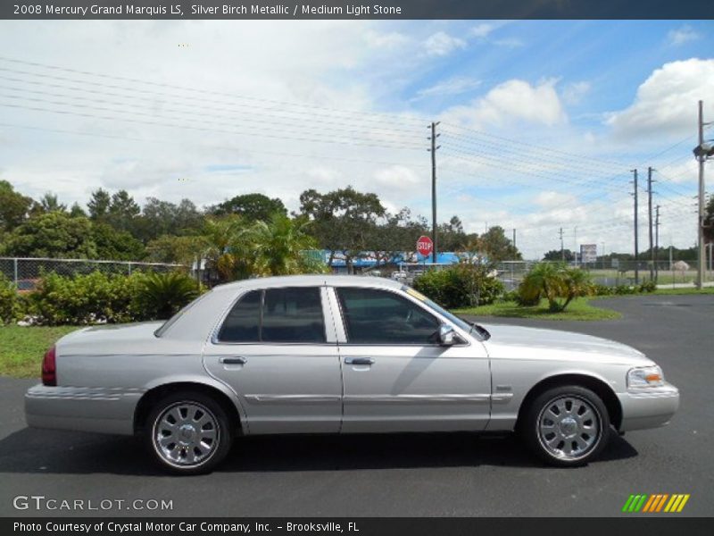 Silver Birch Metallic / Medium Light Stone 2008 Mercury Grand Marquis LS