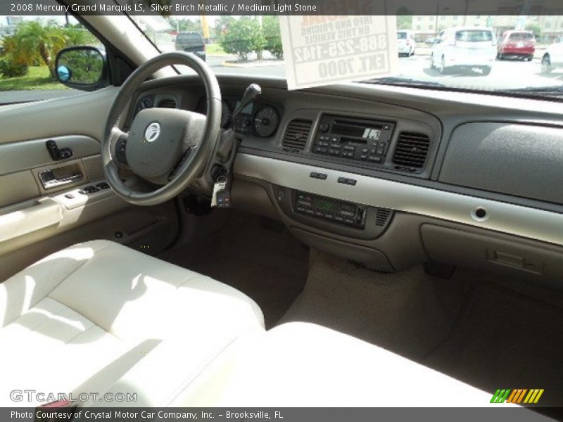 Silver Birch Metallic / Medium Light Stone 2008 Mercury Grand Marquis LS