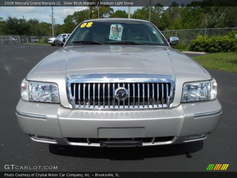 Silver Birch Metallic / Medium Light Stone 2008 Mercury Grand Marquis LS