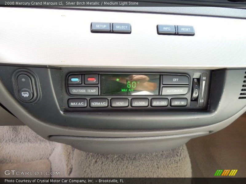 Silver Birch Metallic / Medium Light Stone 2008 Mercury Grand Marquis LS