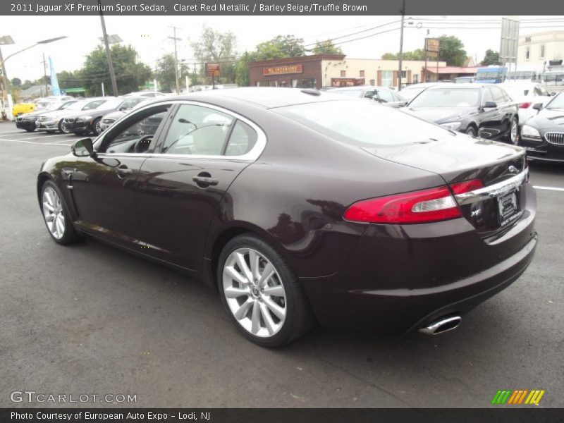 Claret Red Metallic / Barley Beige/Truffle Brown 2011 Jaguar XF Premium Sport Sedan