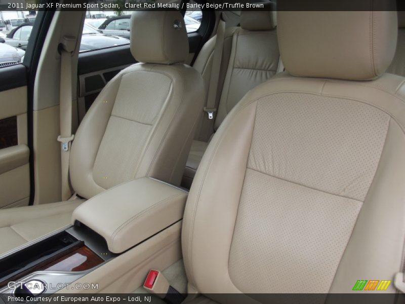 Claret Red Metallic / Barley Beige/Truffle Brown 2011 Jaguar XF Premium Sport Sedan