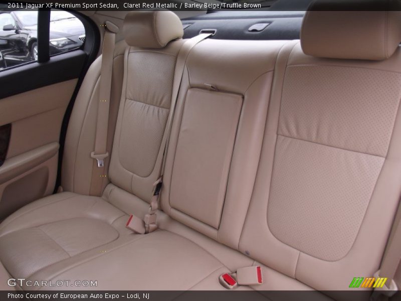 Claret Red Metallic / Barley Beige/Truffle Brown 2011 Jaguar XF Premium Sport Sedan