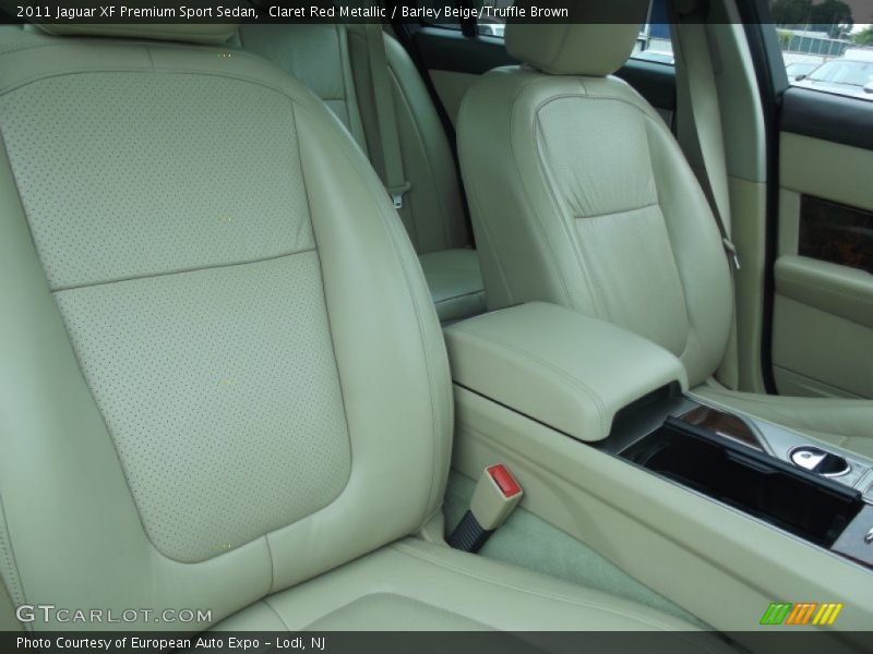 Claret Red Metallic / Barley Beige/Truffle Brown 2011 Jaguar XF Premium Sport Sedan