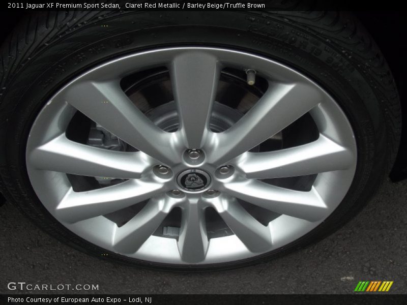 Claret Red Metallic / Barley Beige/Truffle Brown 2011 Jaguar XF Premium Sport Sedan