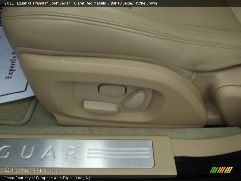 Claret Red Metallic / Barley Beige/Truffle Brown 2011 Jaguar XF Premium Sport Sedan