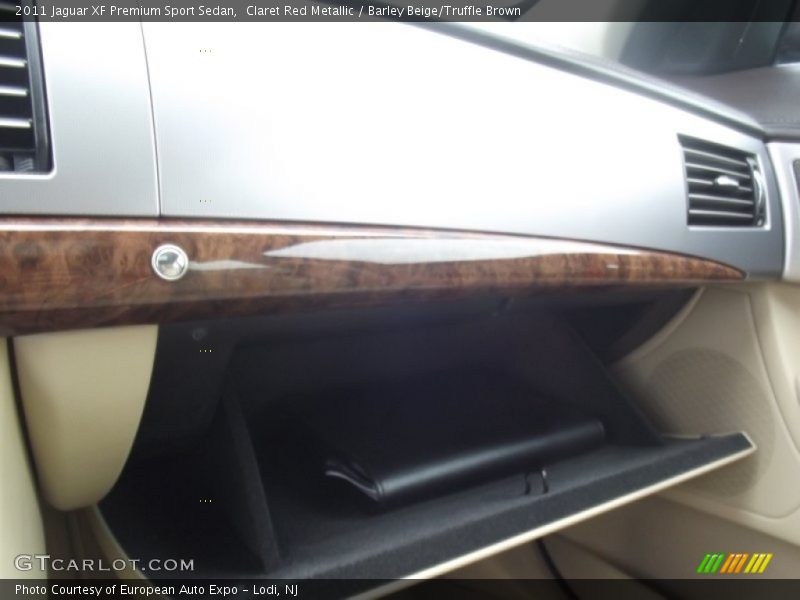 Claret Red Metallic / Barley Beige/Truffle Brown 2011 Jaguar XF Premium Sport Sedan