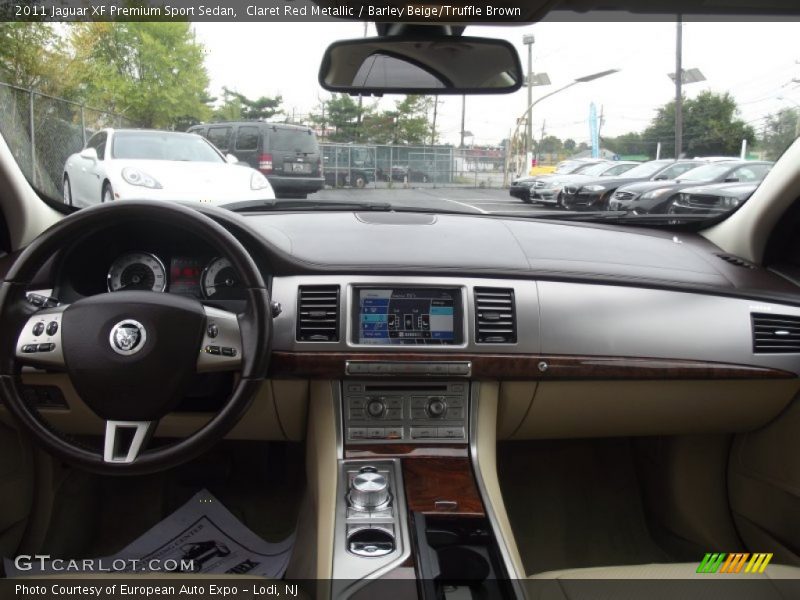 Claret Red Metallic / Barley Beige/Truffle Brown 2011 Jaguar XF Premium Sport Sedan
