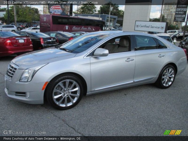 Radiant Silver Metallic / Shale/Cocoa 2013 Cadillac XTS Luxury FWD