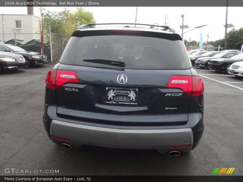 Bali Blue Pearl / Ebony 2009 Acura MDX Technology
