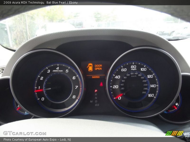 Bali Blue Pearl / Ebony 2009 Acura MDX Technology