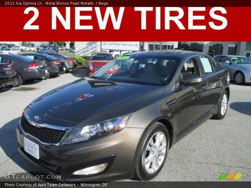Metal Bronze Pearl Metallic / Beige 2013 Kia Optima LX