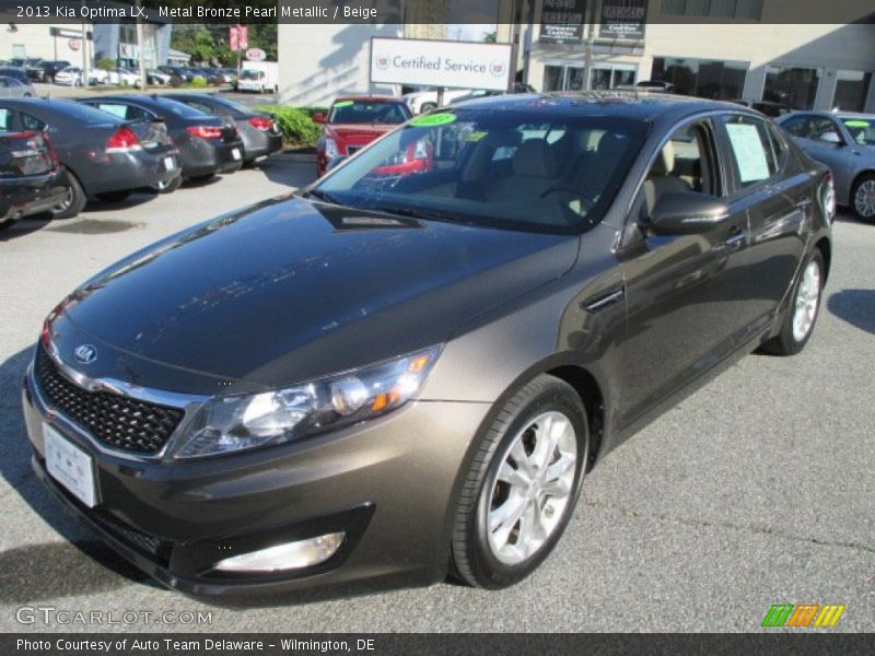 Metal Bronze Pearl Metallic / Beige 2013 Kia Optima LX