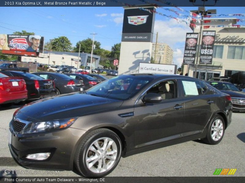 Metal Bronze Pearl Metallic / Beige 2013 Kia Optima LX