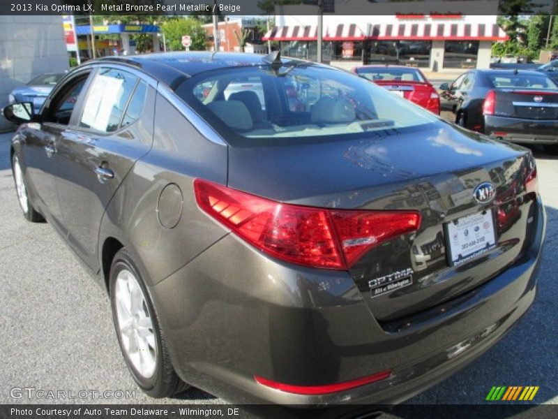 Metal Bronze Pearl Metallic / Beige 2013 Kia Optima LX