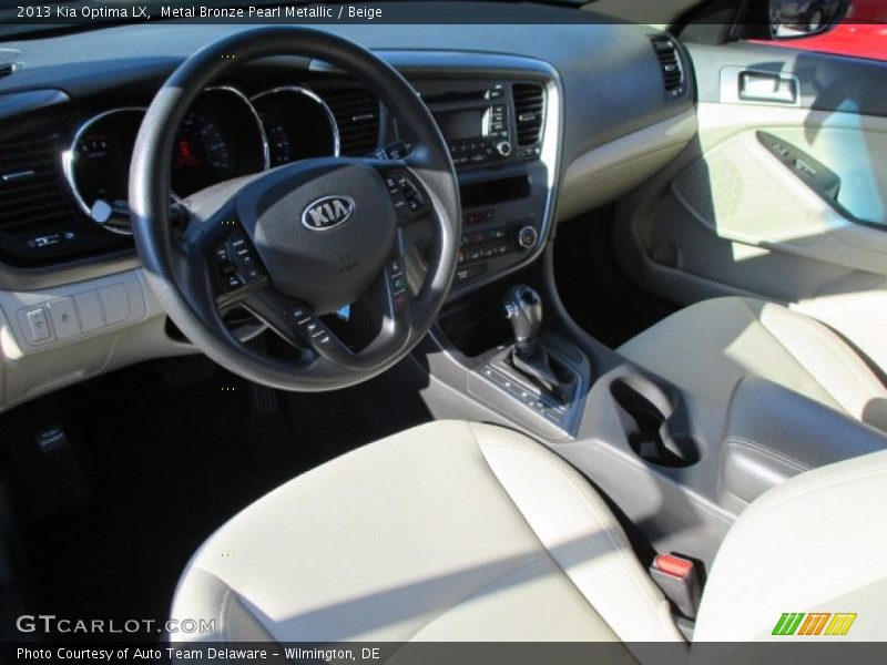 Metal Bronze Pearl Metallic / Beige 2013 Kia Optima LX