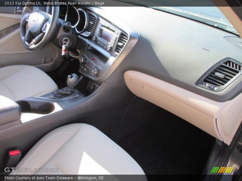 Metal Bronze Pearl Metallic / Beige 2013 Kia Optima LX
