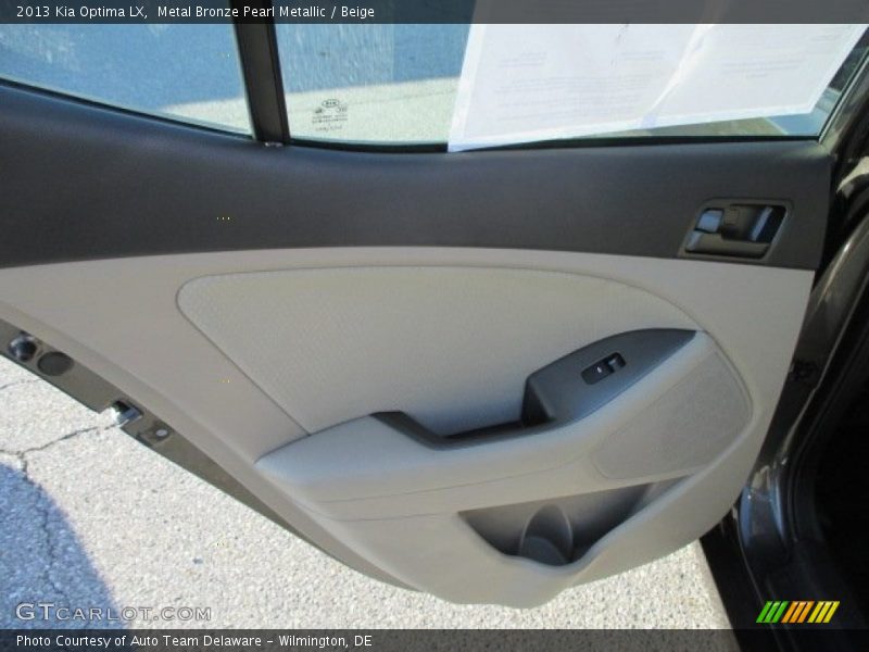 Metal Bronze Pearl Metallic / Beige 2013 Kia Optima LX