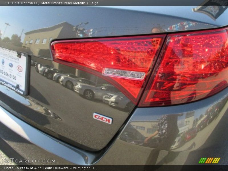 Metal Bronze Pearl Metallic / Beige 2013 Kia Optima LX