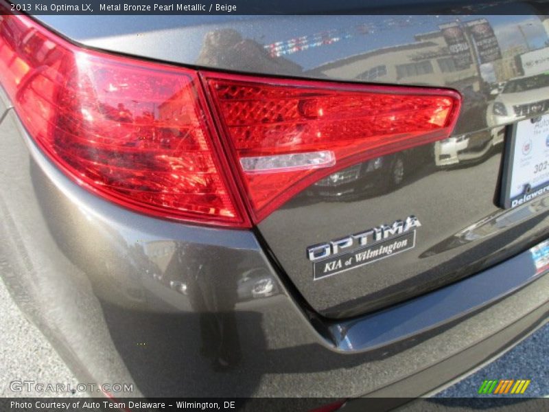 Metal Bronze Pearl Metallic / Beige 2013 Kia Optima LX