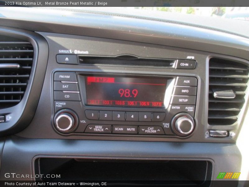 Metal Bronze Pearl Metallic / Beige 2013 Kia Optima LX