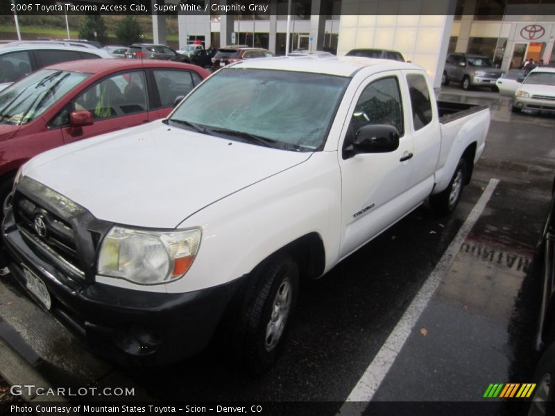 Super White / Graphite Gray 2006 Toyota Tacoma Access Cab