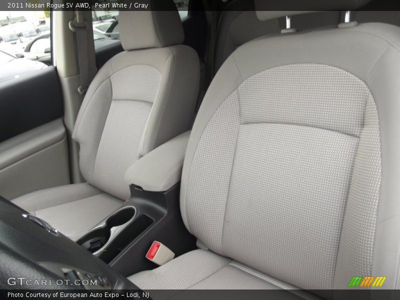 Pearl White / Gray 2011 Nissan Rogue SV AWD