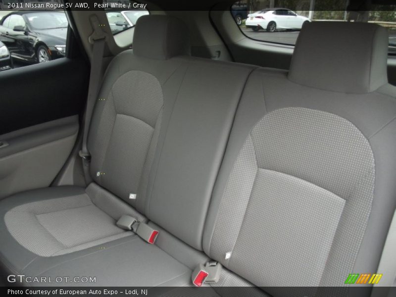 Pearl White / Gray 2011 Nissan Rogue SV AWD