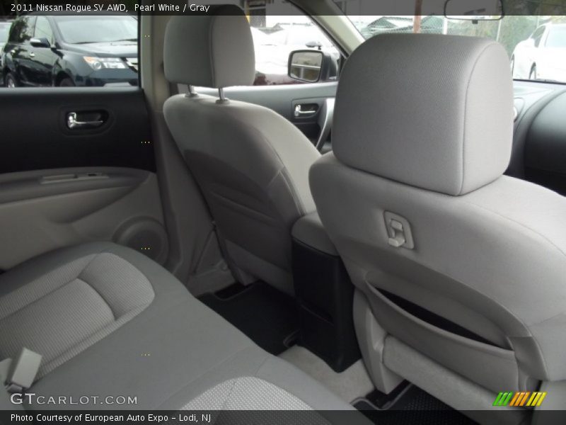 Pearl White / Gray 2011 Nissan Rogue SV AWD