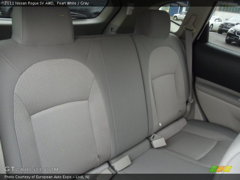 Pearl White / Gray 2011 Nissan Rogue SV AWD