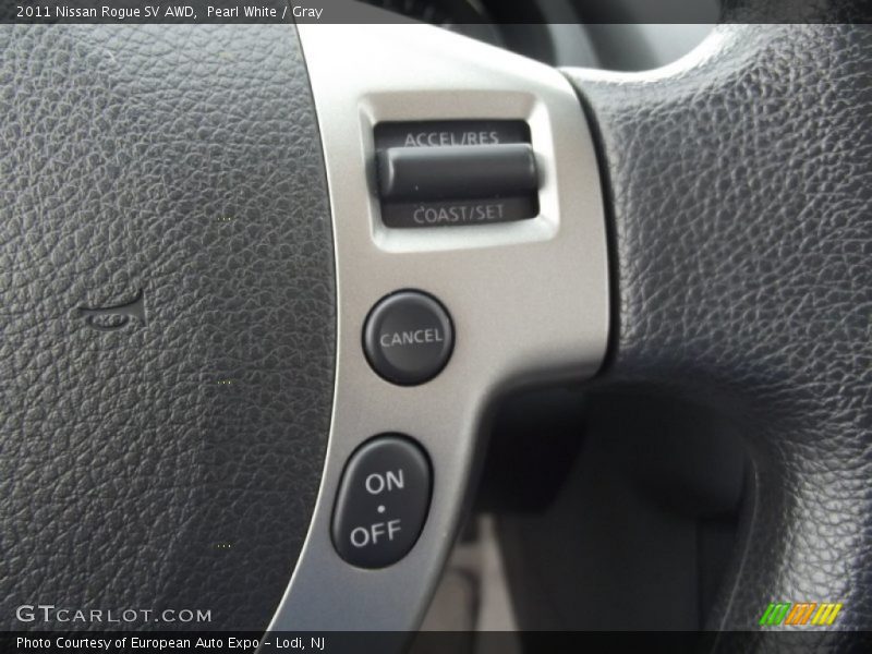 Pearl White / Gray 2011 Nissan Rogue SV AWD