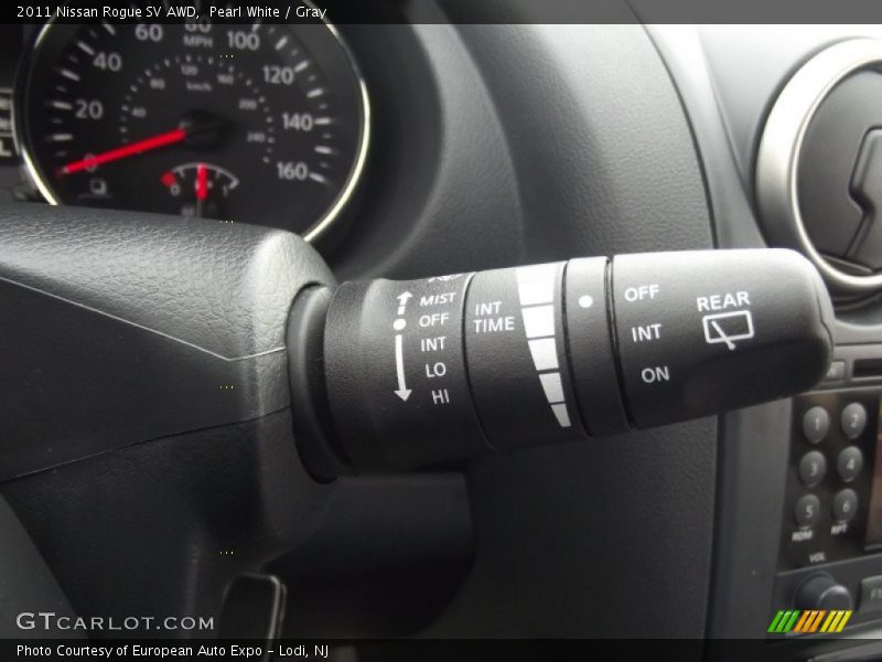 Pearl White / Gray 2011 Nissan Rogue SV AWD