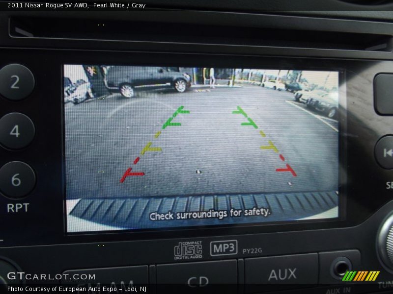 Pearl White / Gray 2011 Nissan Rogue SV AWD
