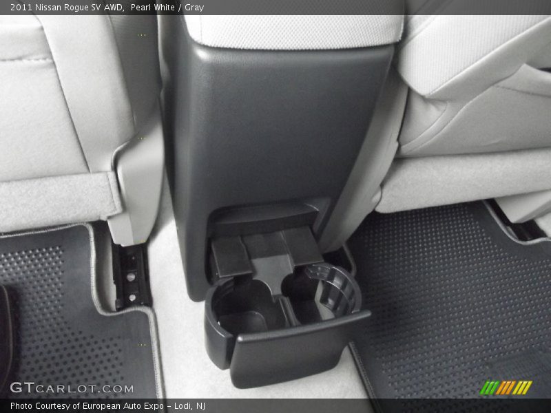 Pearl White / Gray 2011 Nissan Rogue SV AWD