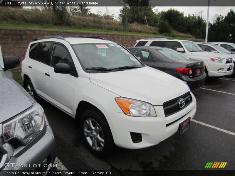 Super White / Sand Beige 2011 Toyota RAV4 V6 4WD