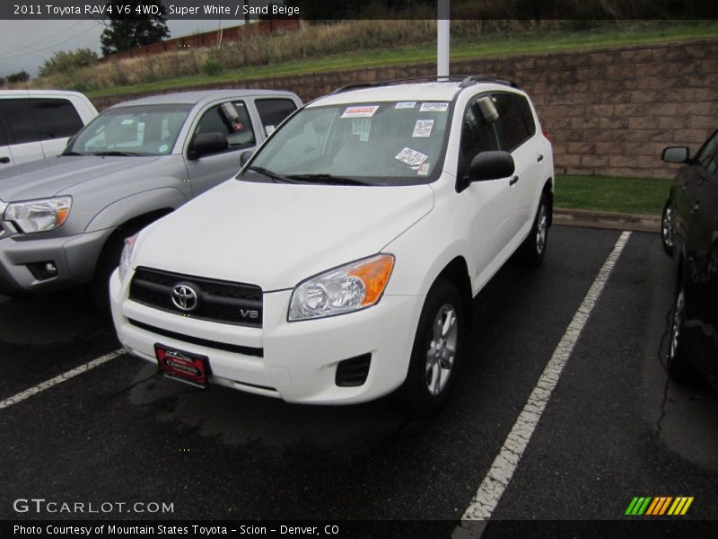 Super White / Sand Beige 2011 Toyota RAV4 V6 4WD