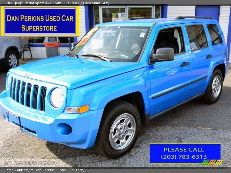 Surf Blue Pearl / Dark Slate Gray 2008 Jeep Patriot Sport 4x4