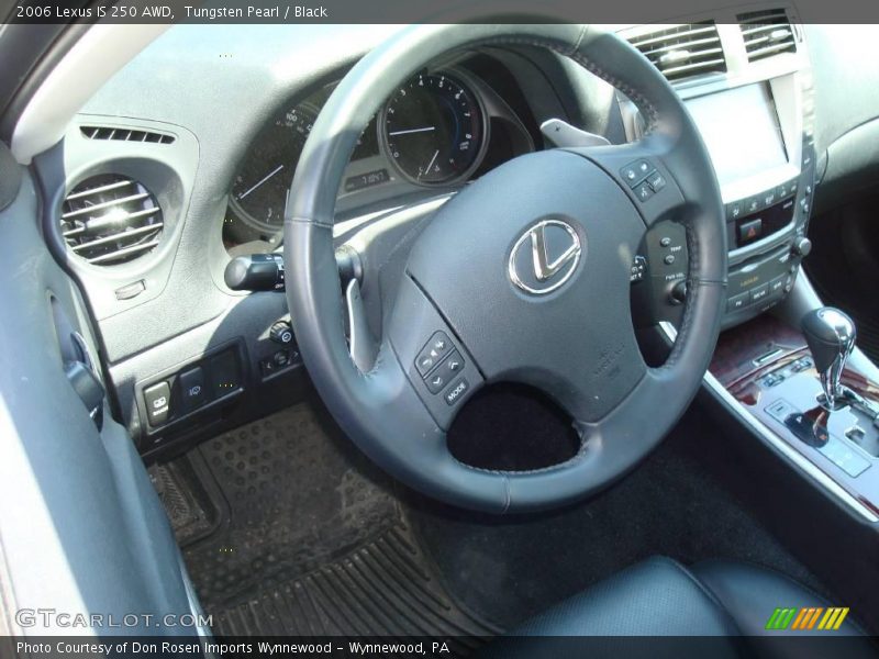 Tungsten Pearl / Black 2006 Lexus IS 250 AWD