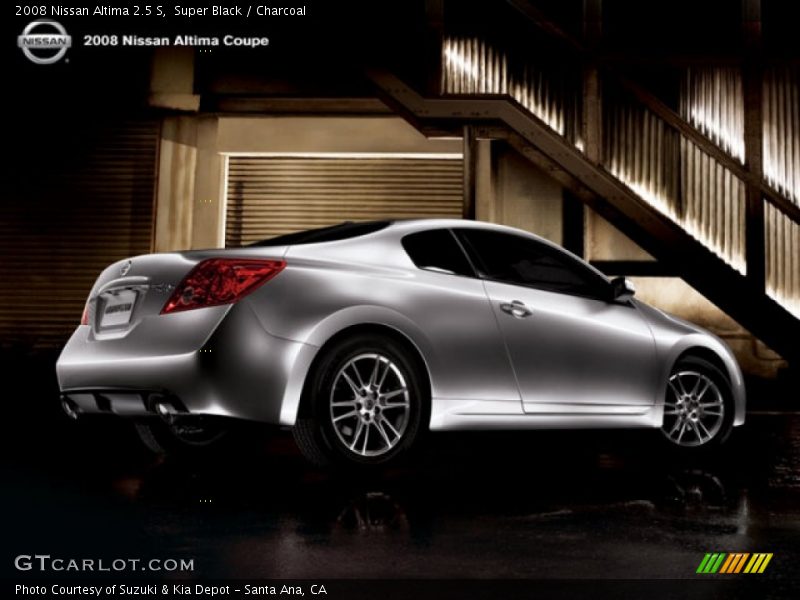 Super Black / Charcoal 2008 Nissan Altima 2.5 S