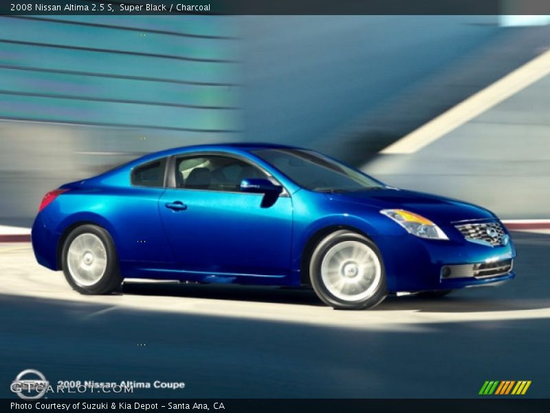 Super Black / Charcoal 2008 Nissan Altima 2.5 S