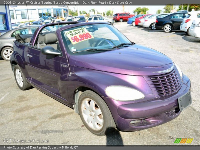 Dark Plum Pearl / Dark Slate Gray 2005 Chrysler PT Cruiser Touring Turbo Convertible