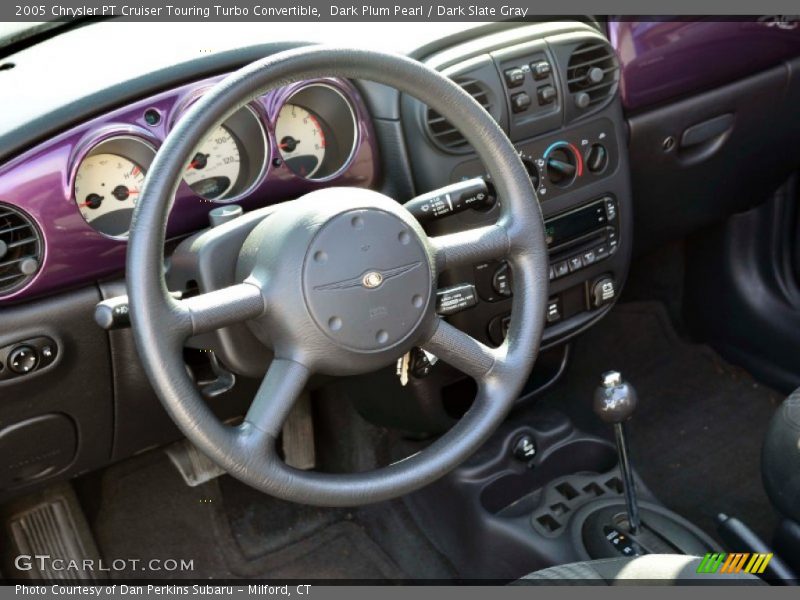 Dark Plum Pearl / Dark Slate Gray 2005 Chrysler PT Cruiser Touring Turbo Convertible